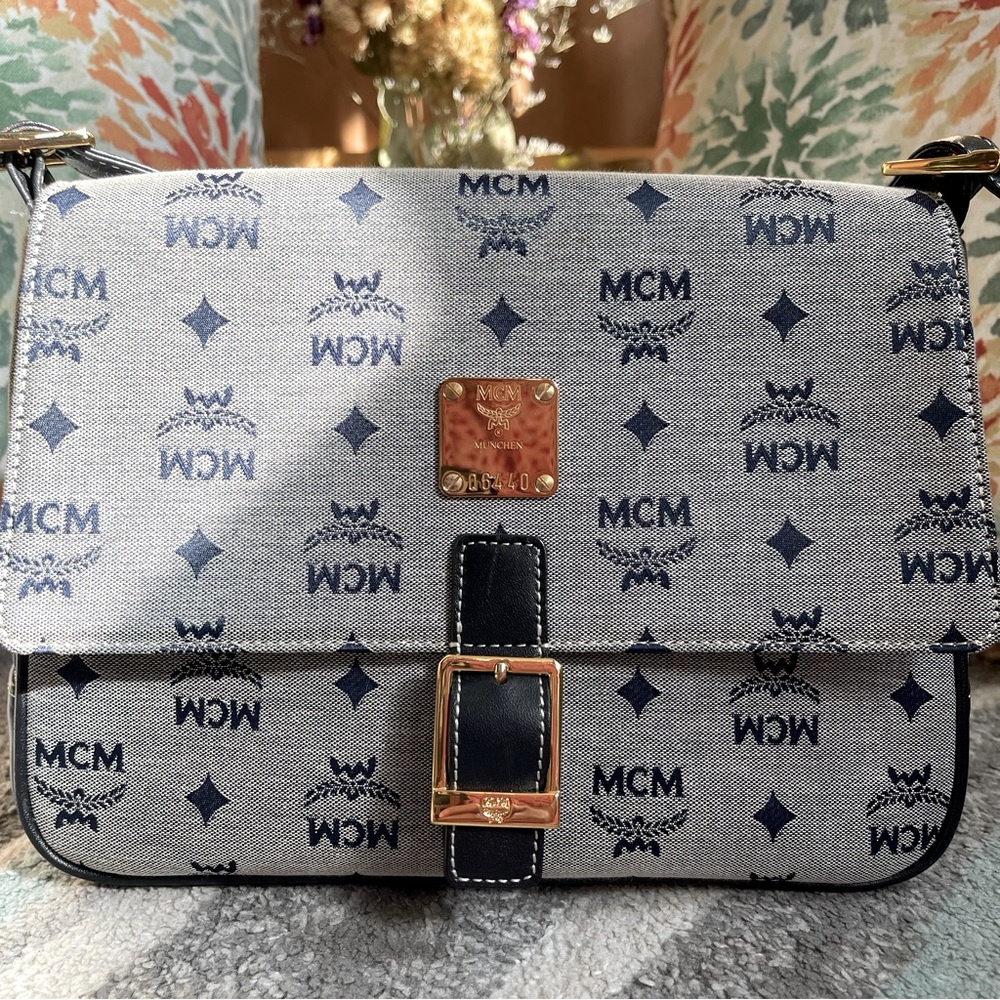 Vintage MCM Jacquard shoulder bag